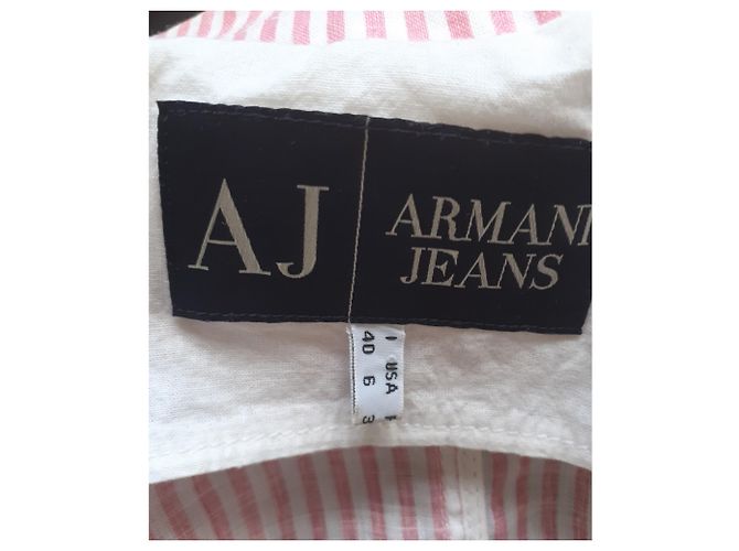 Armani Jeans Leinenjacke Weiß - Ansicht 3