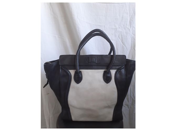 Borsa Céline Luggage in pelle nera Nero - vista 2