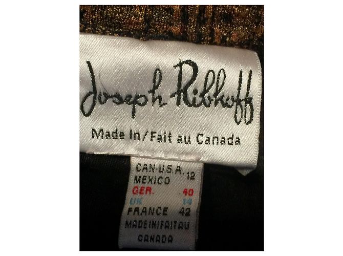Falda Joseph Ribkoff corte evasé efecto tweed marrón Castaño Multicolor - vista 3