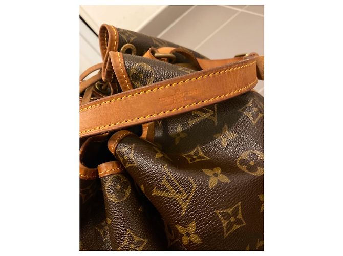 Borsa Louis Vuitton Noe GM Marrone Monogram Canvas Pelle - vista 6