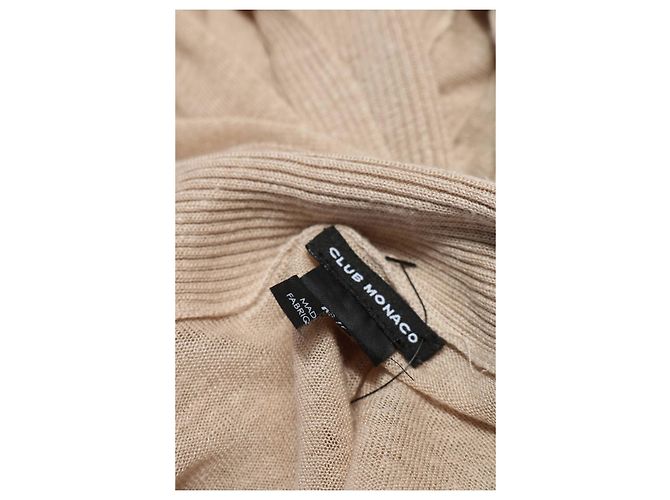 Club Monaco Strickjacke beige Leinen und Rayon Größe M - Ansicht 3