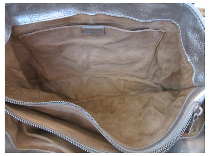 Céline Boogie Ledertasche Silber - Ansicht 4