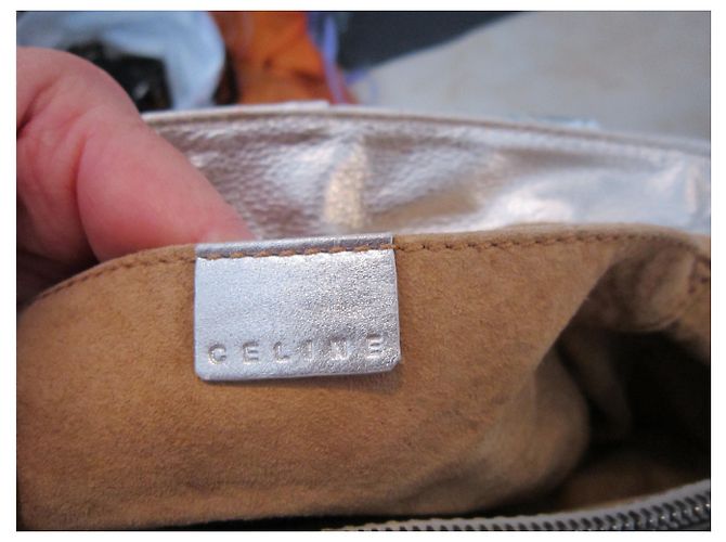 Céline Boogie Ledertasche Silber - Ansicht 5