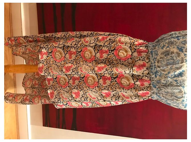 Autre Marque Bandeau Kleid mit Blumenmuster Viscose Mehrfarben - Ansicht 14