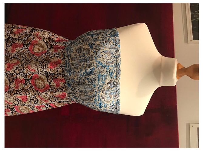 Autre Marque Bandeau Kleid mit Blumenmuster Viscose Mehrfarben - Ansicht 17