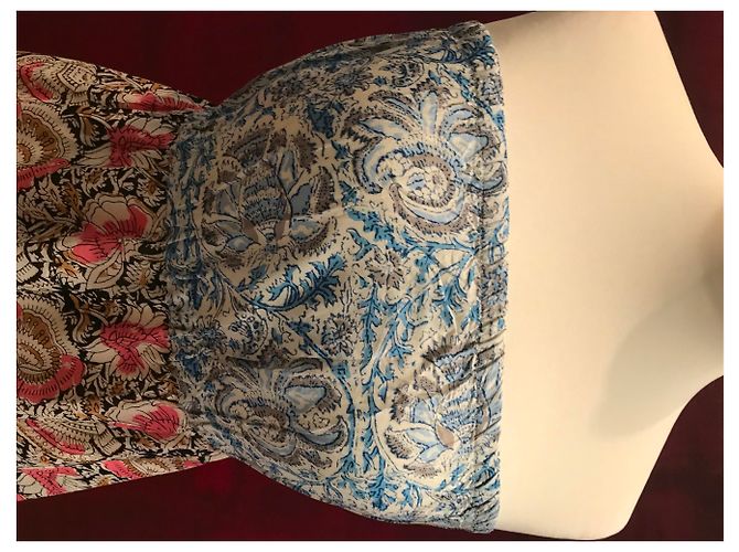 Autre Marque Bandeau Kleid mit Blumenmuster Viscose Mehrfarben - Ansicht 18
