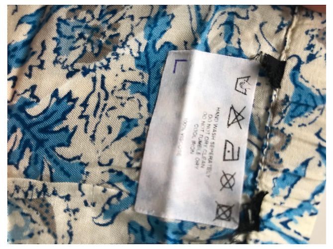 Autre Marque Vestido bandeau floral assimétrico de viscose Multicor - vista 20
