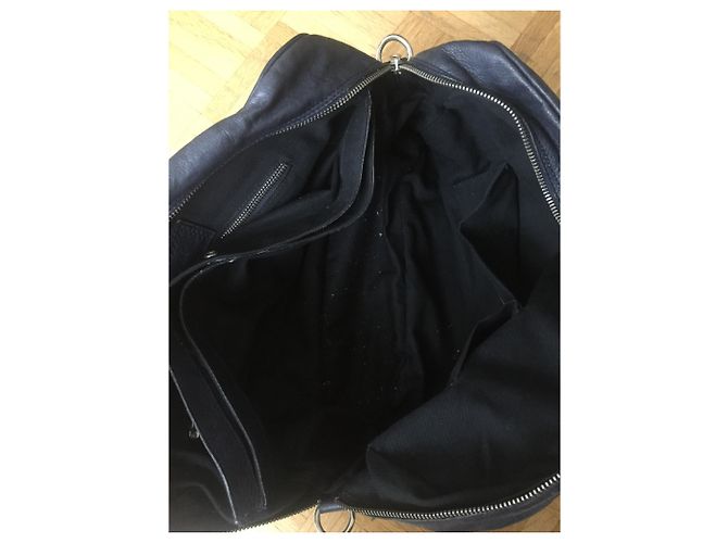 Borsa Paul & Joe in pelle blu notte viola - vista 4