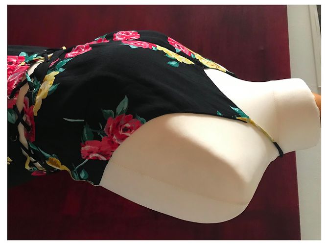 Autre Marque Blumen Maxi Neckholder-Kleid Mehrfarben - Ansicht 18