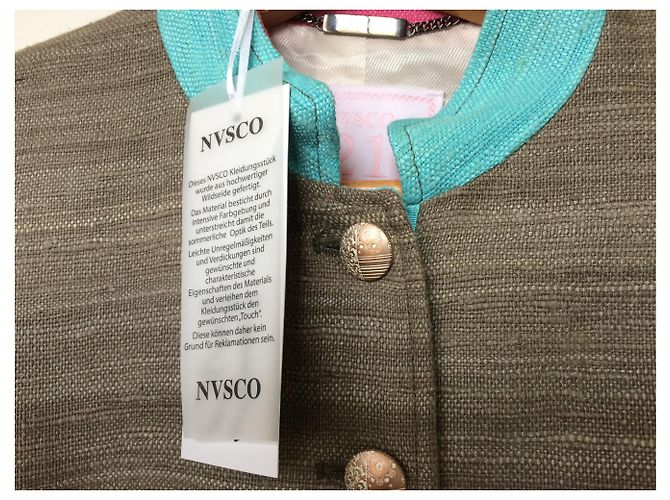 Autre Marque Abrigo estilo redingote de seda gris nvsco - vista 8