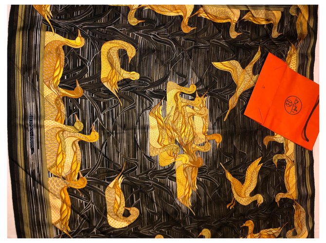 Hermès lo stagno delle anatre Nero D'oro - vista 4