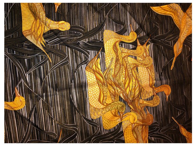 Hermès lo stagno delle anatre Nero D'oro - vista 5