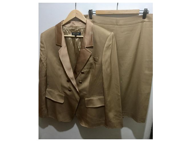 Conjunto de saia Escada marrom viscose e elastano - vista 12