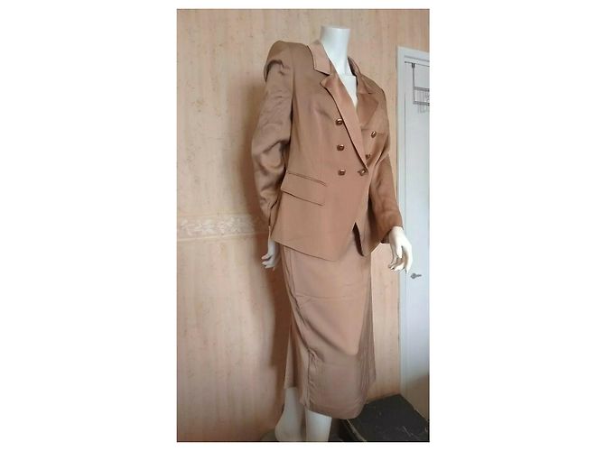 Conjunto de saia Escada marrom viscose e elastano - vista 2