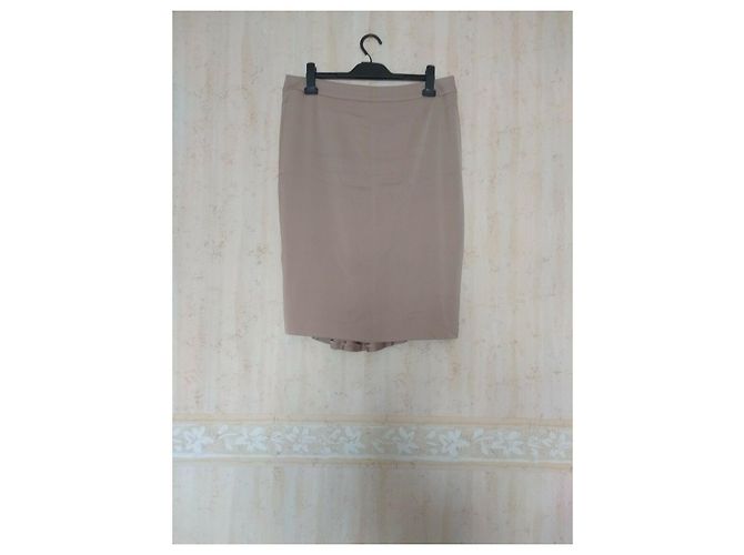 Conjunto de saia Escada marrom viscose e elastano - vista 7
