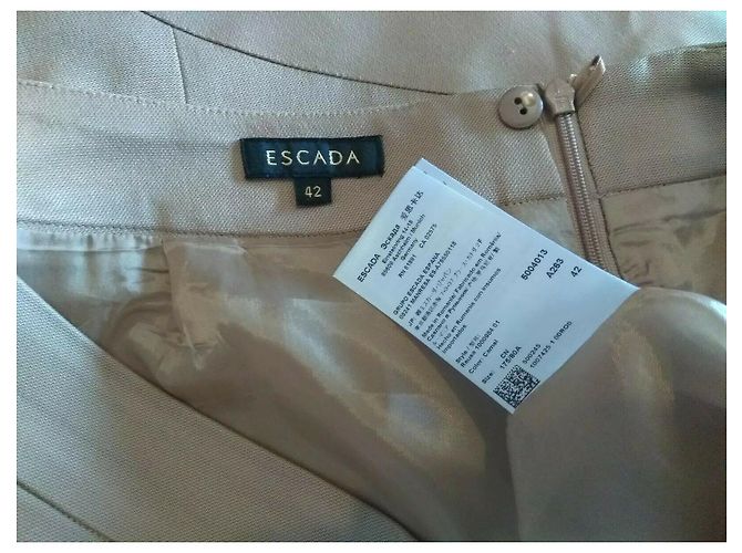 Conjunto de saia Escada marrom viscose e elastano - vista 9
