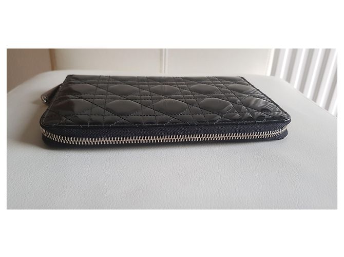 Cartera Dior en charol negro - vista 10