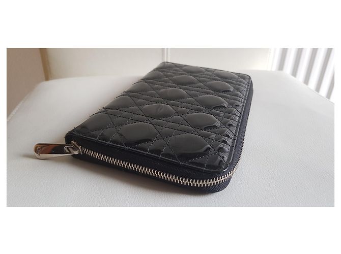 Cartera Dior en charol negro - vista 9
