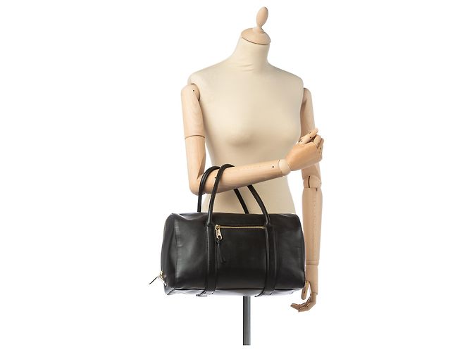 Chloé Madeleine in pelle nera Chloe - vista 6