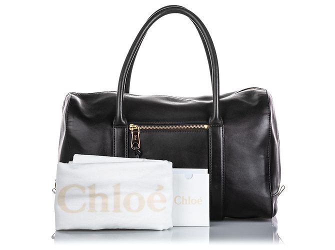 Chloé Madeleine in pelle nera Chloe - vista 7