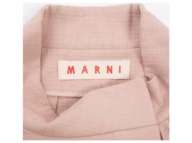 Chaqueta corta Marni rosa de algodón - vista 3