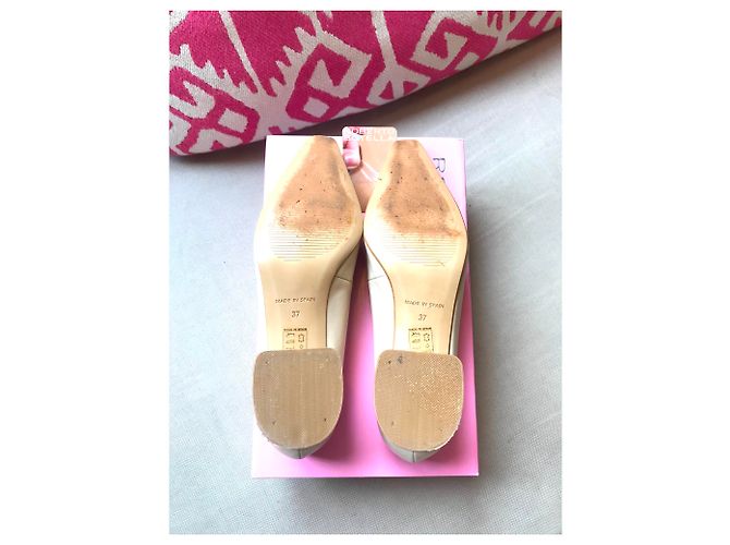 Autre Marque Décolleté Roberto Botella in pelle beige 38 - vista 6