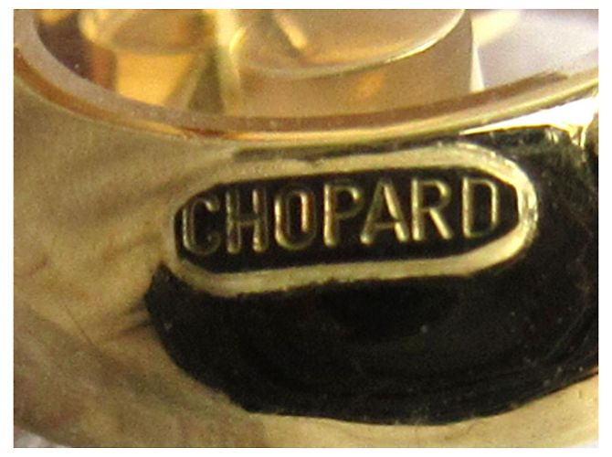 Chopard 18Pendientes Happy Diamonds de oro amarillo K - vista 5