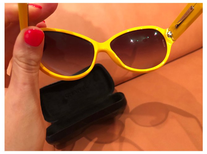 Chanel Gafas de sol Amarillo - vista 2