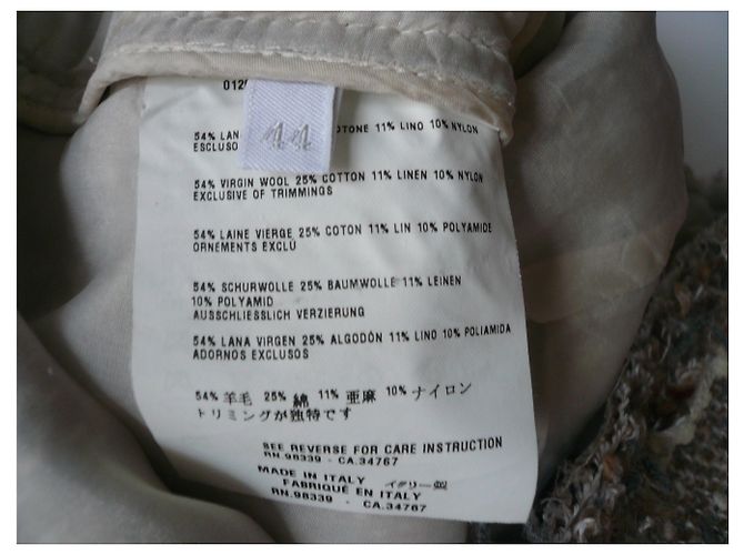 PRADA Beige Tweedjacke T.44 ES - Ansicht 3