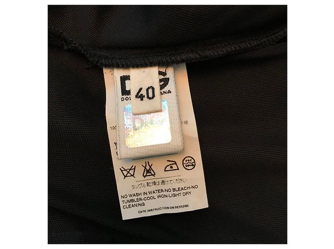 Top de viscosa negro D&G - vista 4