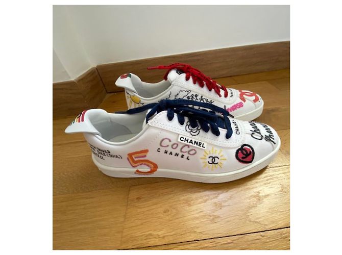 Cambon Sneakers Chanel Pharell Williams Bianco - vista 2