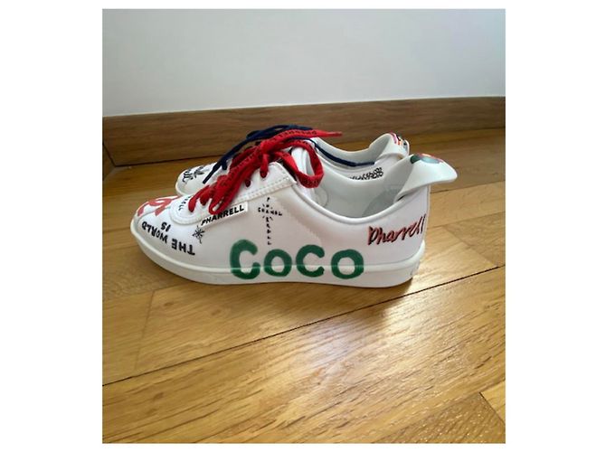 Cambon Sneakers Chanel Pharell Williams Bianco - vista 4