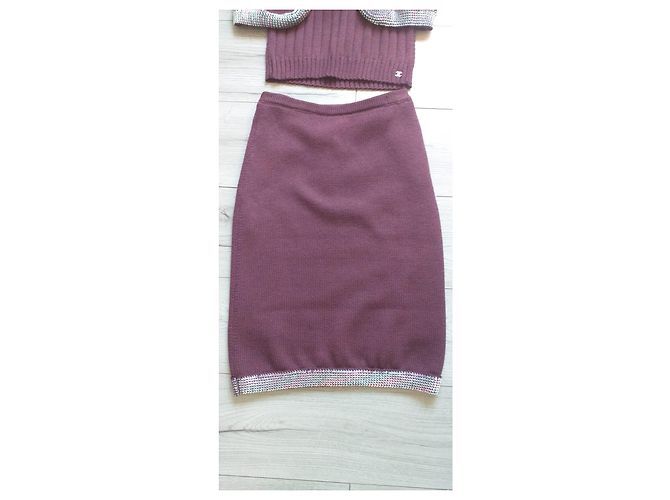 Chanel Falda elegante Púrpura - vista 3