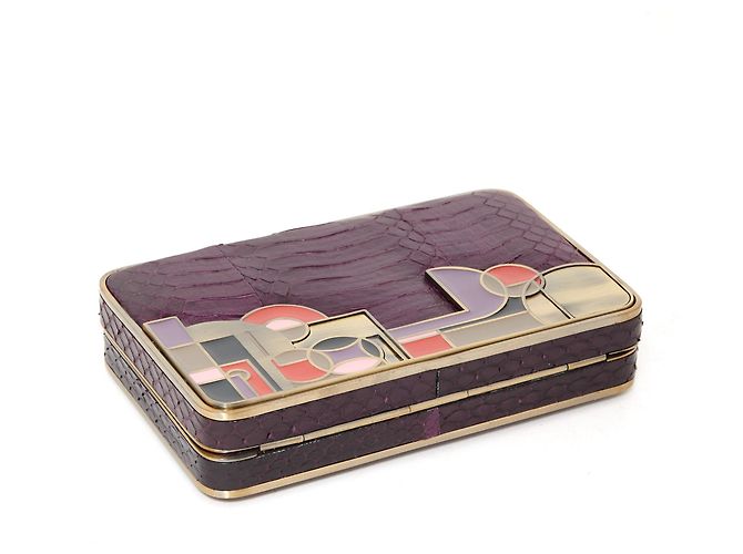 Shanghai Tang BORSA PREZIOSA VIOLA Porpora - vista 5