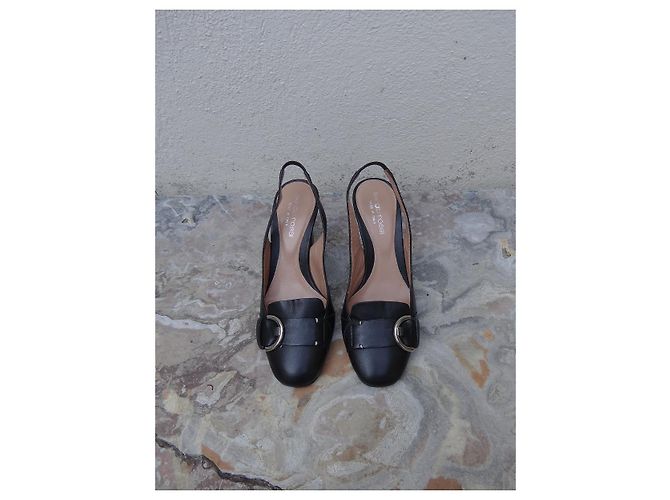 Décolleté Sergio Rossi in pelle nera 34.5 Nero - vista 2
