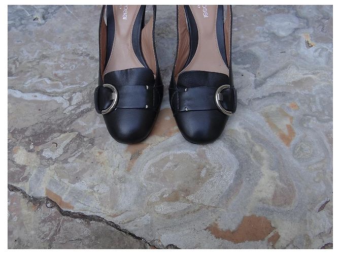 Décolleté Sergio Rossi in pelle nera 34.5 Nero - vista 3