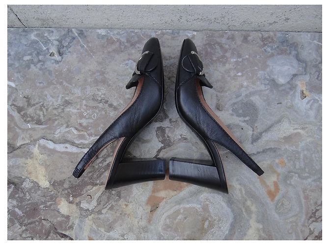 Décolleté Sergio Rossi in pelle nera 34.5 Nero - vista 6