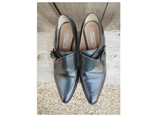 scarpe con fibbie Sartore p 38 Nero - vista 4