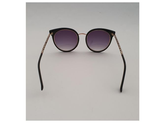 Occhiali da sole Balmain cat eye neri e oro Nero - vista 4