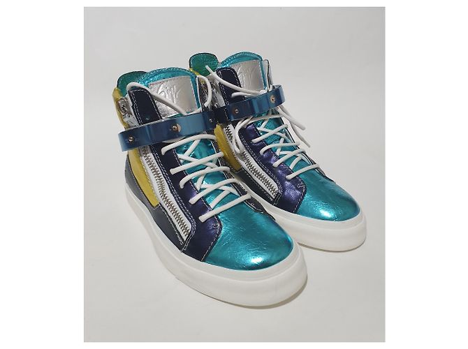 Giuseppe Zanotti Bohemia Cielo Sneaker aus Leder Mehrfarben - Ansicht 2