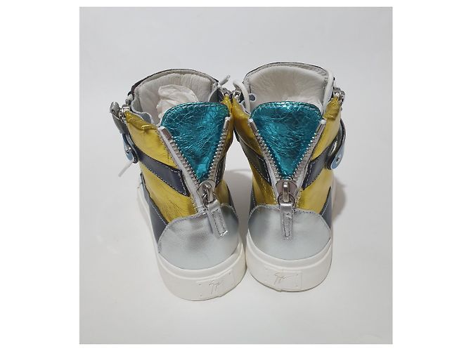 Giuseppe Zanotti Bohemia Cielo Sneaker aus Leder Mehrfarben - Ansicht 3