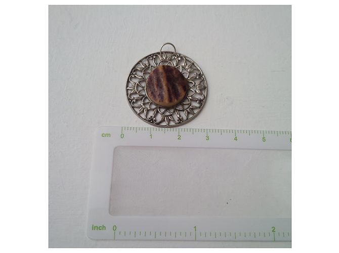 Vintage Pendatif motivos antiguos d'architecture gothique Plata - vista 7