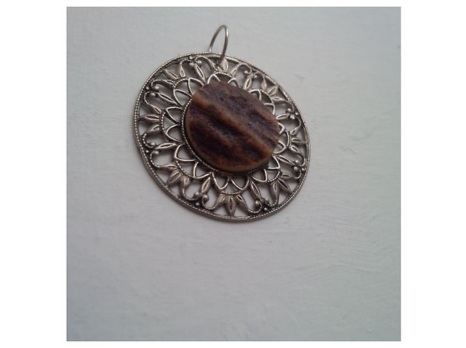 Vintage Pendatif motivos antiguos d'architecture gothique Plata - vista 8
