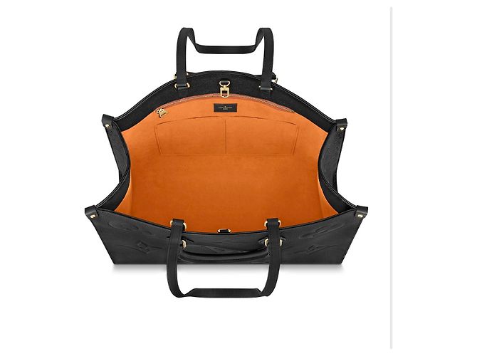Louis Vuitton Onthego GM Monogramma Empreinte Pelle Nera Nero - vista 3