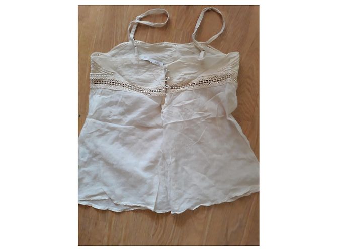 Top Maje Beige de Algodón con Correas Ajustables - vista 3