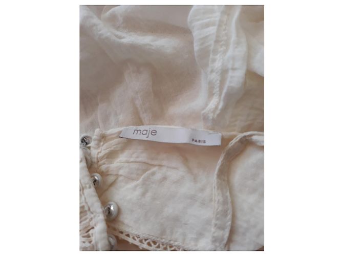 Top Maje Beige de Algodón con Correas Ajustables - vista 7
