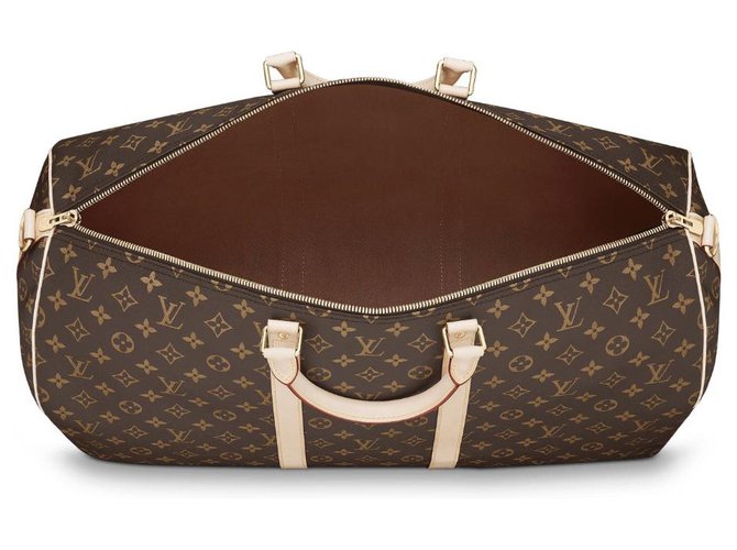 Louis Vuitton Keepall 55 Monogram Canvas Marrone - vista 2