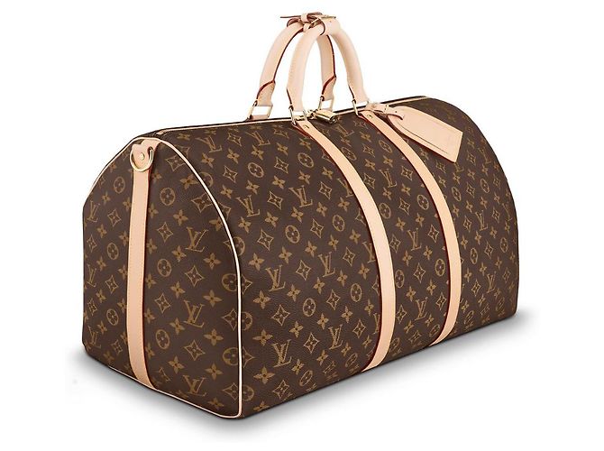 Louis Vuitton Keepall 55 Monogram Canvas Marrone - vista 3