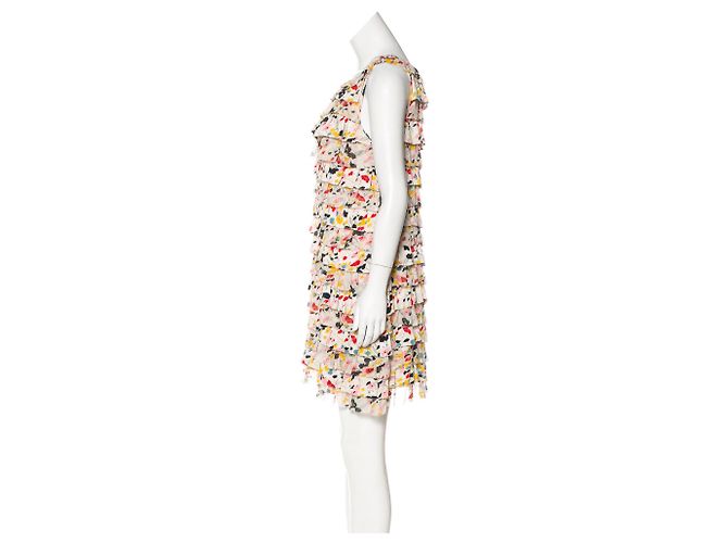 Diane Von Furstenberg DvF Abito in seta con rouches Tedesca Multicolore - vista 2