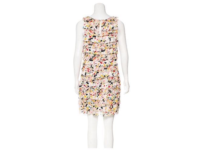 Diane Von Furstenberg DvF Abito in seta con rouches Tedesca Multicolore - vista 3